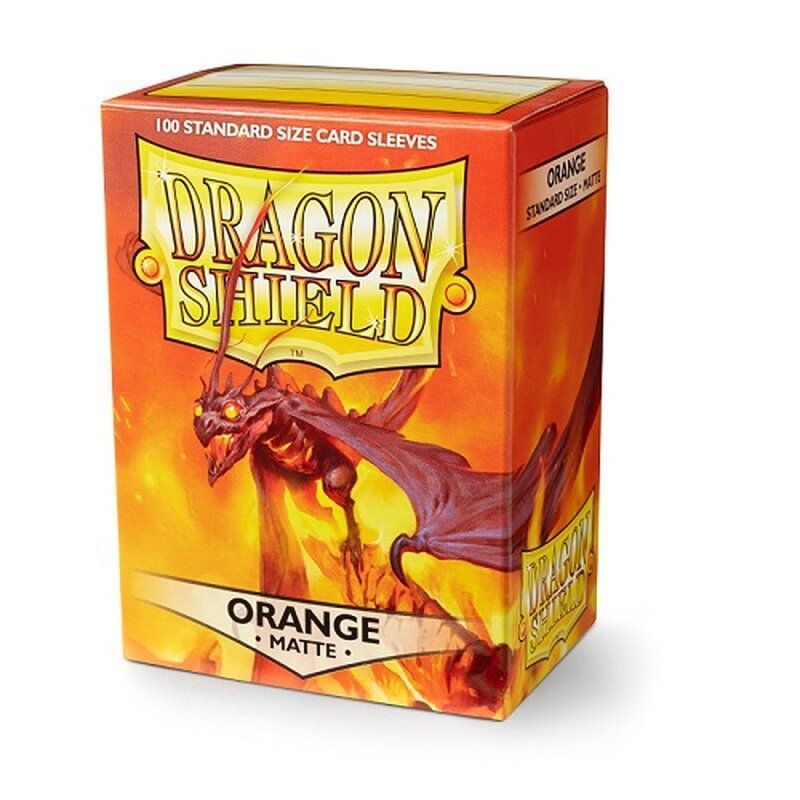 Dragon Shield Standard Sleeves - Matte Orange (100 Sleeves)