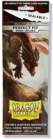 Dragon Shield Standard Perfect Fit Sealable Sleeves - Smoke (100 Sleeves)
