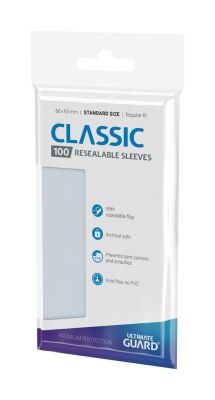 Ultimate Guard Classic Sleeves wiederverschlie&szlig;bar Standardgr&ouml;&szlig;e Transparent (100)
