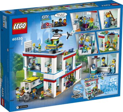 LEGO City - 60330 Krankenhaus Verpackung R&uuml;ckseite