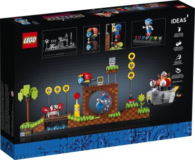 LEGO Ideas - 21331 Sonic the Hedgehog &ndash; Green Hill Zone Verpackung R&uuml;ckseite