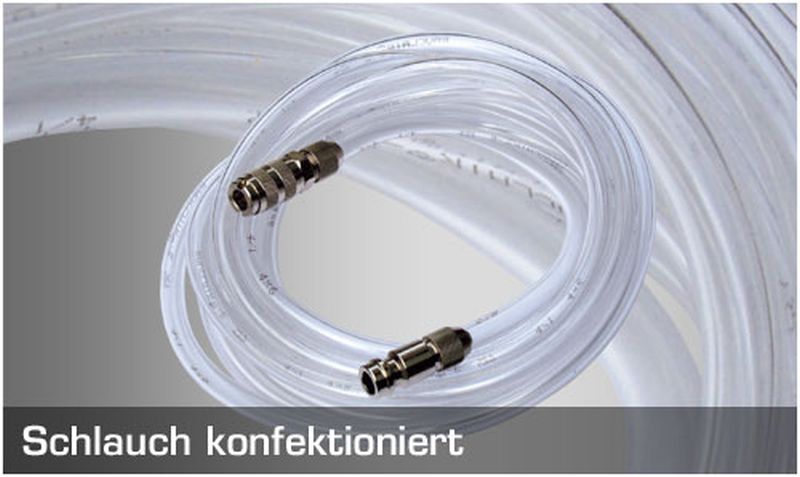 Airbrush Schlauch komplett, 2m (4x6mm) Schnellkupplung NW 2,7mm - G 1/4