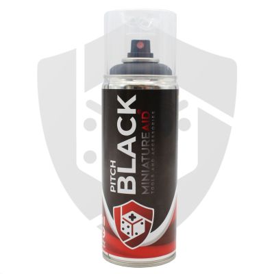 Pitch Black MiniatureAid Spray Dose mit Fatcap