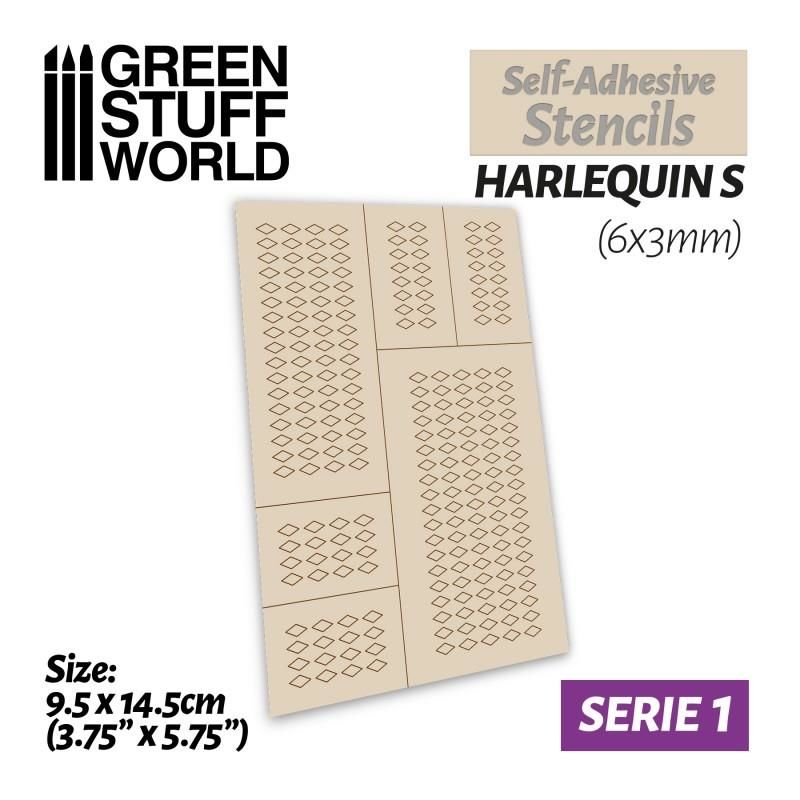 Self-adhesive Stencils - Harlequin S - 6x3mm