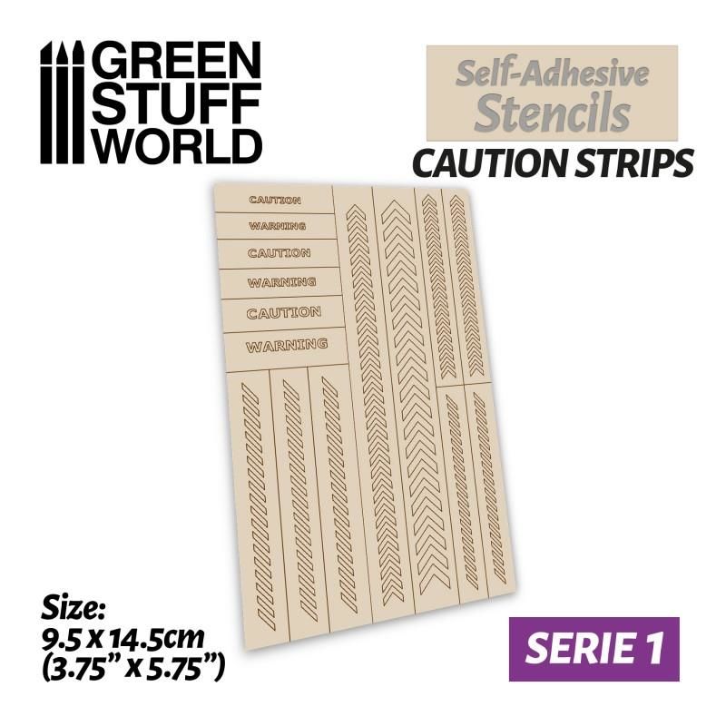 Self-adhesive Stencils - Caution Strips