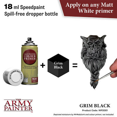 Grim Black (18ml) The Army Painter Speedpaints Acrylfarbe