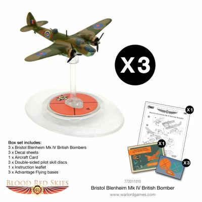 Blood Red Skies Bristol Blenheim MKIV British Bomber Flieger Flugzeug Krieg Gro&szlig;britanien England Englisch