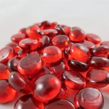 Gaming Glass Stones in Tube - Crystal Red (40)