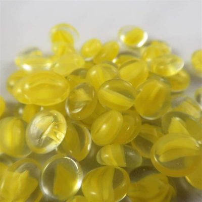Gaming Glass Stones in Tube - Catseye Yellow (40)