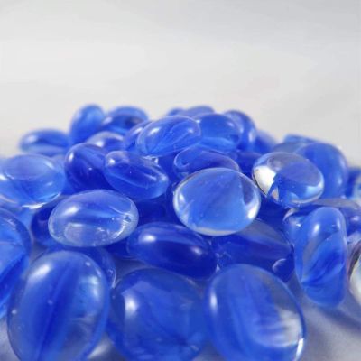 Gaming Glass Stones in Tube - Catseye Dark Blue (40)