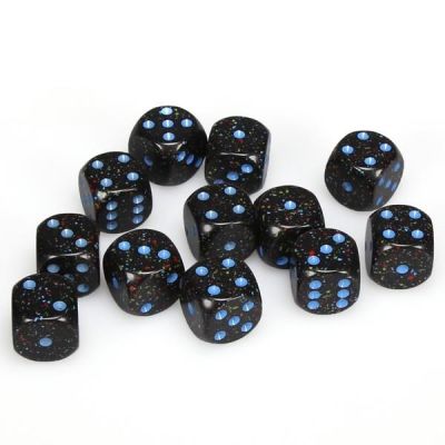 Speckled 16mm d6 with pips Dice Blocks (12 Dice) - Blue...