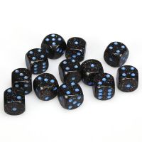 Speckled 16mm d6 with pips Dice Blocks (12 Dice) - Blue Stars