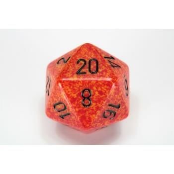 Speckled 34mm 20-Sided Dice - Fire