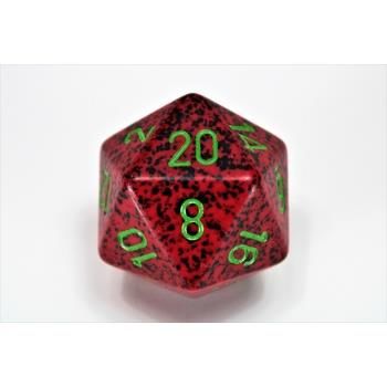 Speckled 34mm 20-Sided Dice - Strawberry