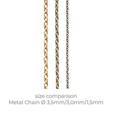 MiniatureAid Metallkette Gr&ouml;&szlig;envergleich zu anderen Ketten