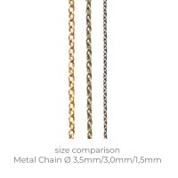 MiniatureAid Metallkette Gr&ouml;&szlig;envergleich zu anderen Ketten