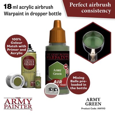 Air Army Green (18ml) The Army Painter Airbrush Acrylfarbe