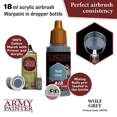Air Wolf Grey (18ml) The Army Painter Airbrush Acrylfarbe