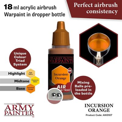 Air Incursion Orange (18ml) The Army Painter Airbrush Acrylfarbe