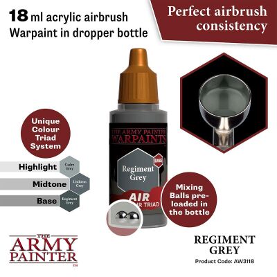 Air Regiment Grey (18ml) The Army Painter Airbrush Acrylfarbe