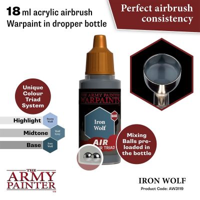 Air Iron Wolf (18ml) The Army Painter Airbrush Acrylfarbe