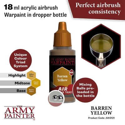Air Barren Yellow (18ml) The Army Painter Airbrush Acrylfarbe
