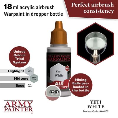 Air Yeti White (18ml) The Army Painter Airbrush Acrylfarbe