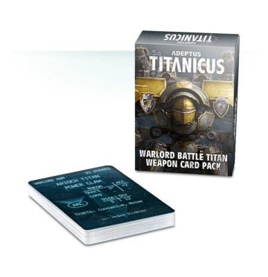 Adeptus Titanicus Warlord Battle Titan Weapon Card Pack...