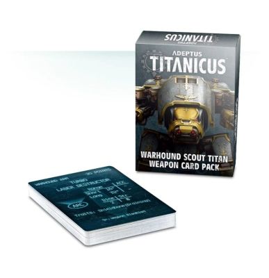 Adeptus Titanicus Warhound Scout Titan Weapon Card Pack...