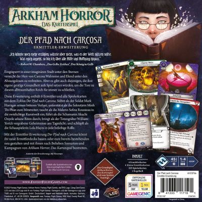 Arkham Horror: Das Kartenspiel - Der Pfad nach Carcosa Ermittler-Erweiterung