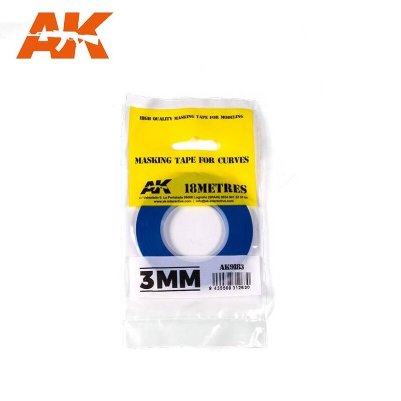 Masking Tape for Curves 3mm (18m)