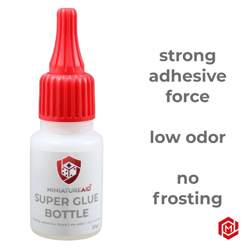 Super Glue Bottle Flasche Frontansicht MiniatureAid