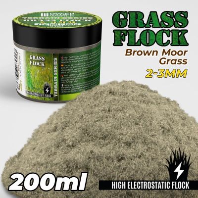 Static Grass Flock 2-3mm - Brown Moor Grass (200ml)