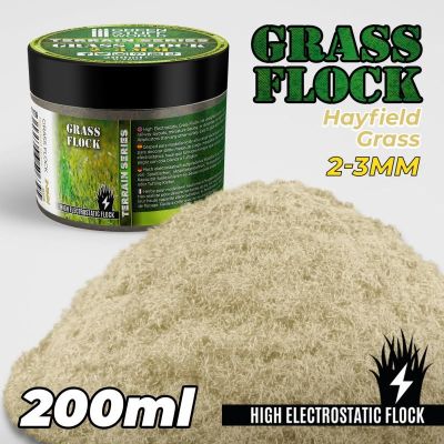 Static Grass Flock 2-3mm - Hayfield Grass (200ml)