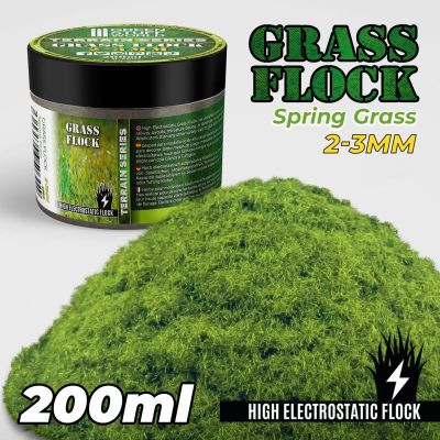Static Grass Flock 2-3mm - Spring Grass (200ml)
