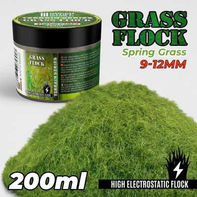 Static Grass Flock 9-12mm - Spring Grass (200ml)