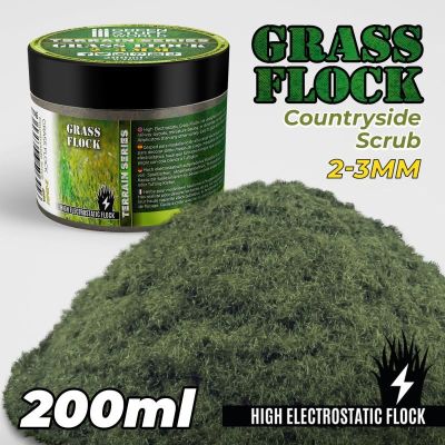 Static Grass Flock 2-3mm - Countryside Scrub (200ml)