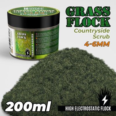 Static Grass Flock 4-6mm - Countryside Scrub (200ml)