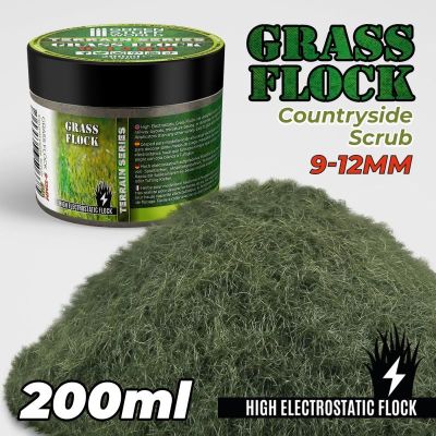 Static Grass Flock 9-12mm - Countryside Scrub (200ml)