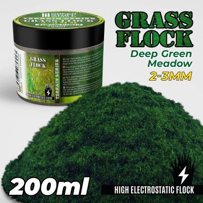 Static Grass Flock 2-3mm - Deep Green Meadow (200ml)