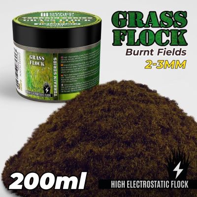 Static Grass Flock 2-3mm - Burnt Fields (200ml)