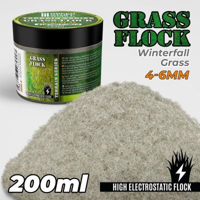 Static Grass Flock 4-6mm - Winterfall Grass (200ml)