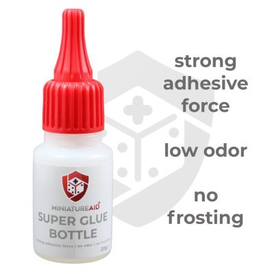 Super Glue Bottle Flasche Frontansicht MiniatureAid