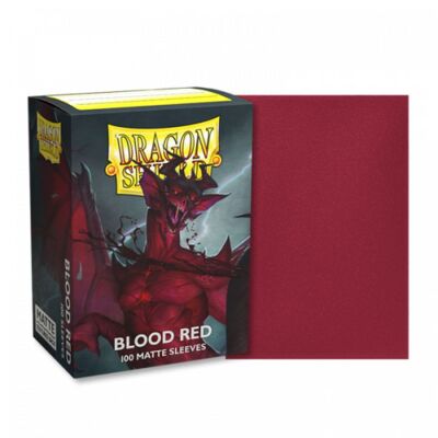 Dragon Shield Standard Sleeves - Matte Blood Red