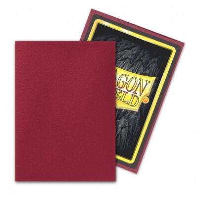 Dragon Shield Standard Sleeves - Matte Blood Red