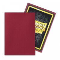 Dragon Shield Standard Sleeves - Matte Blood Red