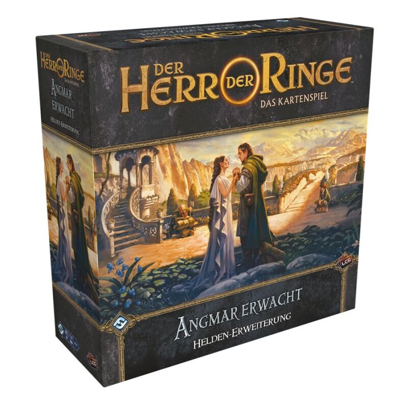 Der Herr der Ringe: Das Kartenspiel - Angmar erwacht (Heldenerweiterung) Verpackung Vorderseite