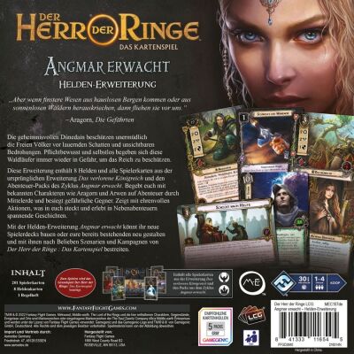 Der Herr der Ringe: Das Kartenspiel - Angmar erwacht (Heldenerweiterung) R&uuml;ckseite