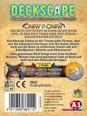 Deckscape - Crew vs Crew - Die Pirateninsel R&uuml;ckseite