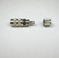 Schnellkupplung NW 2,7mm mit Schraubt&uuml;lle f. Schlauch 4x6mm